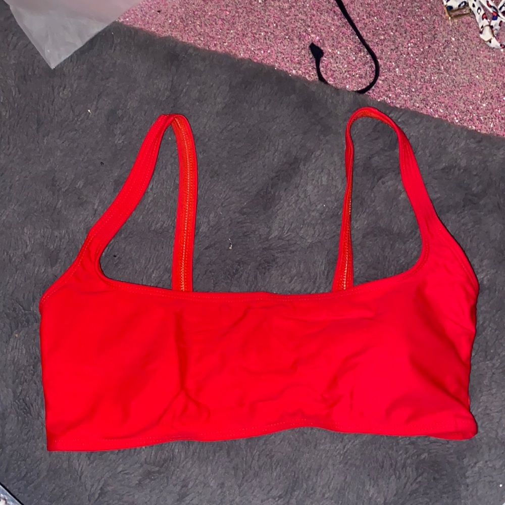 Red bikini top